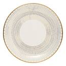 Flacher Teller "Lunis" Porzellan, &Oslash; 26 cm Gold