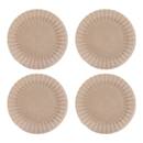 Set mit 4 flachen Tellern "Romy" Steingut, D.26,2 cm Rosa