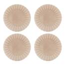 Set mit 4 Desserttellern "Romy" Steingut, D.21 cm Rosa