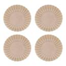 4er-Set tiefe Teller "Romy" Steingut, Ø 19,7 cm Rosa