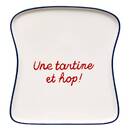 Servierplatte "Petit dej à la française" Porzellan, 18,5x16,8 cm Modèle C