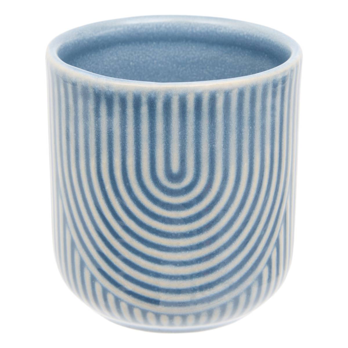 Tasse "Lya" 100 ml, Steingut, Blau Blau