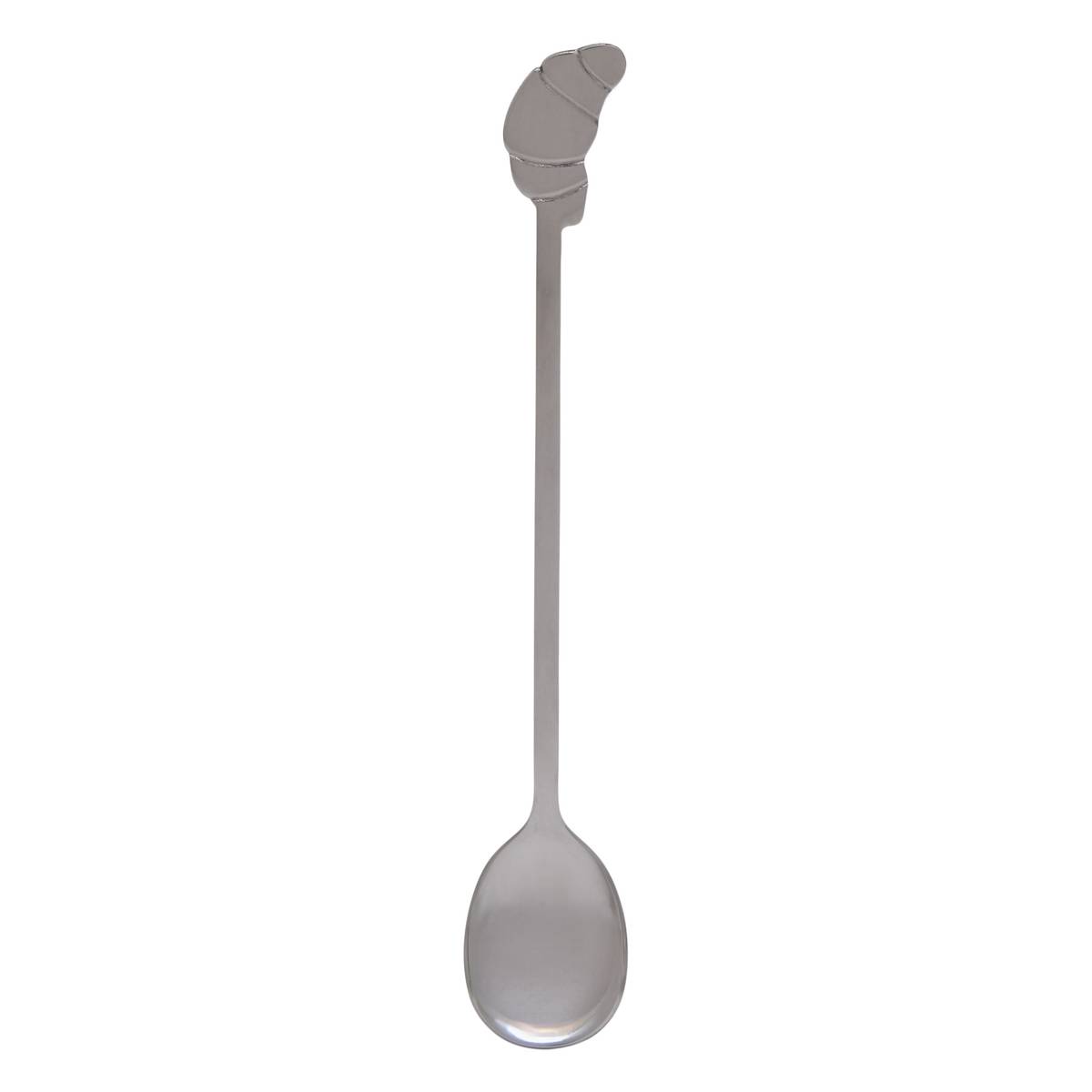 Set aus 4 Teel&ouml;ffeln "Fra" Edelstahl, Silber Silber