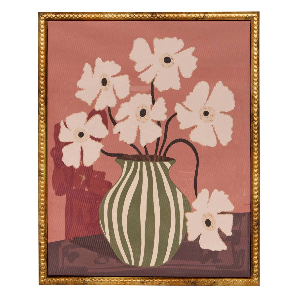 Set aus 3 gerahmten bedruckten Leinwänden "Mona" 20x25 cm, Mehrfarbig Mehrfarbig