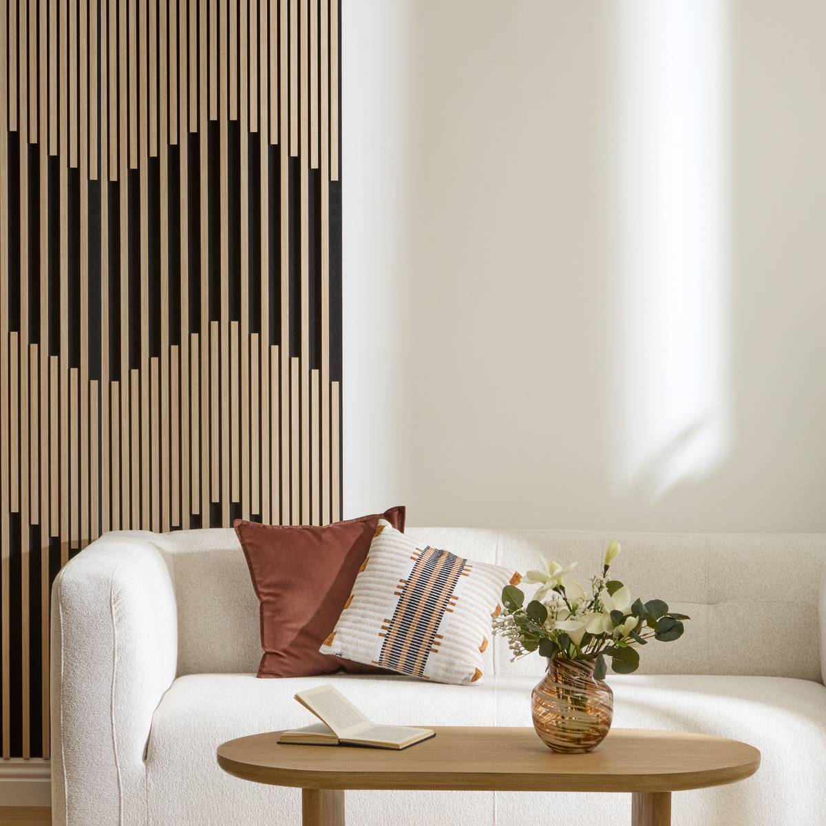 Dekoratives Wandpaneel "Sylva" Beige Beige