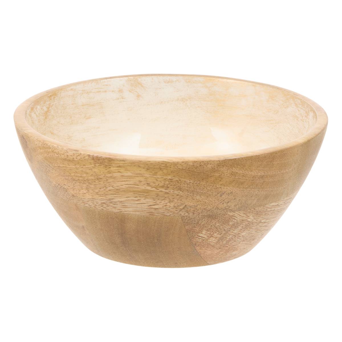 Schälchen "Ava" Mangobaum, D.16 cm Weiß
