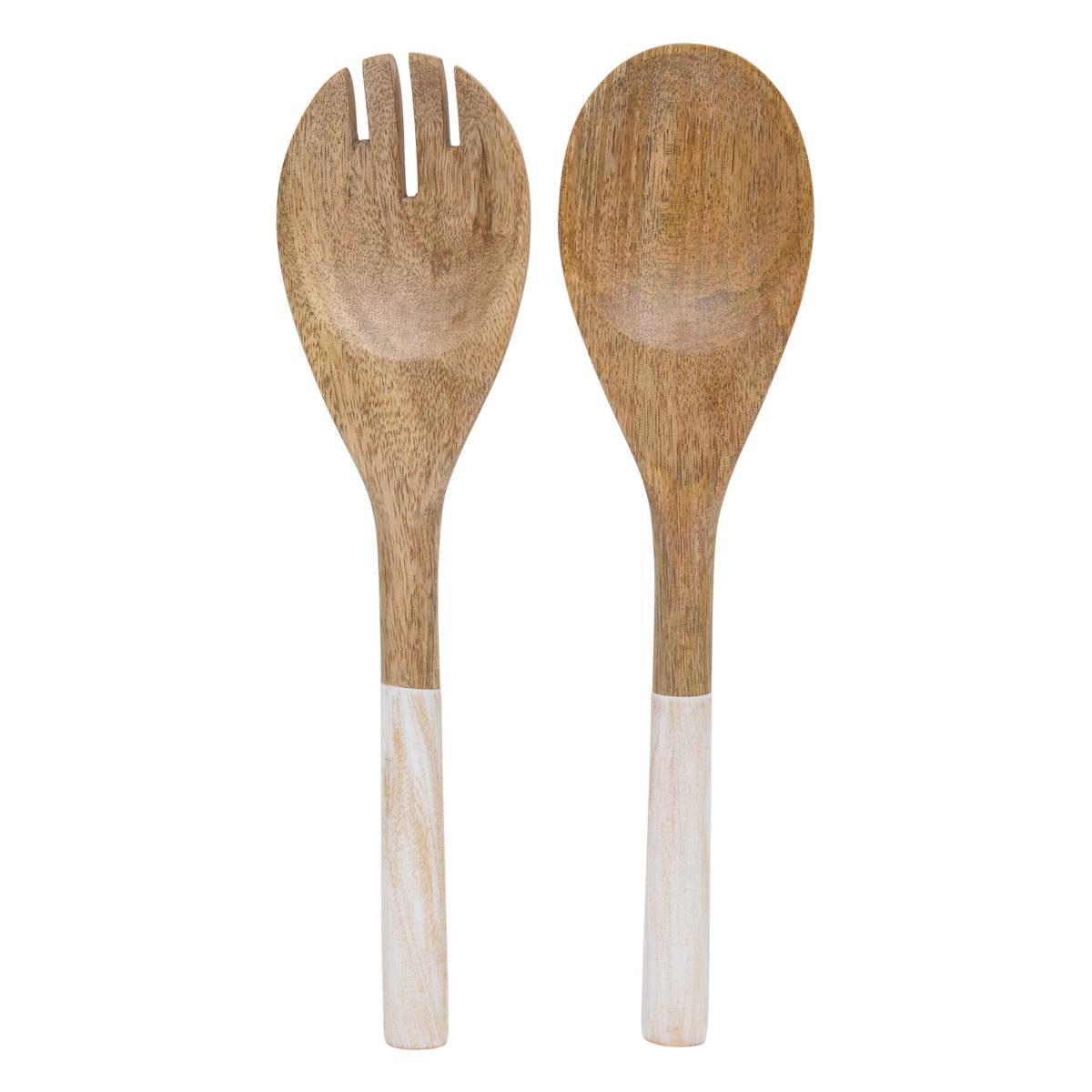 Set mit 2 Salatbestecken "Ava" Mango, Weiß Weiß