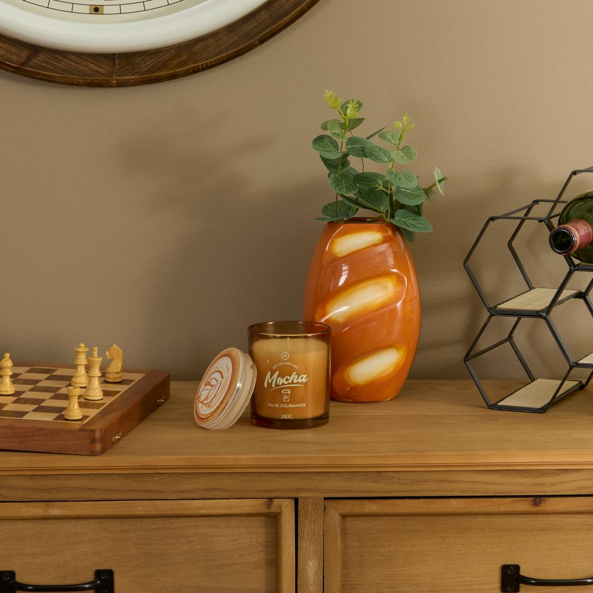 Duftkerze "Fra" 280g Cappuccino
