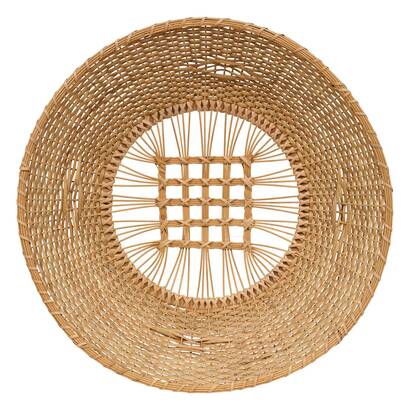 Wanddekoration "margie" rattan, karamellbraun