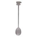 Set aus 4 Teel&ouml;ffeln "Fra" Edelstahl, Silber Silber