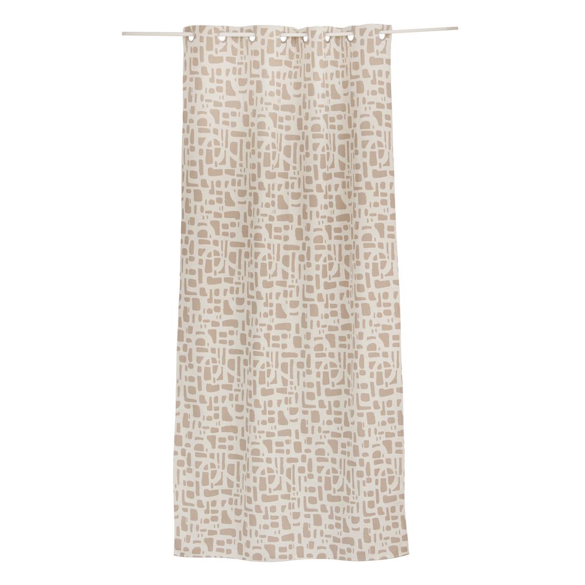 Isolierender Kinder-Vorhang "Marlia" Beige Leinen, 260x140 cm Beige