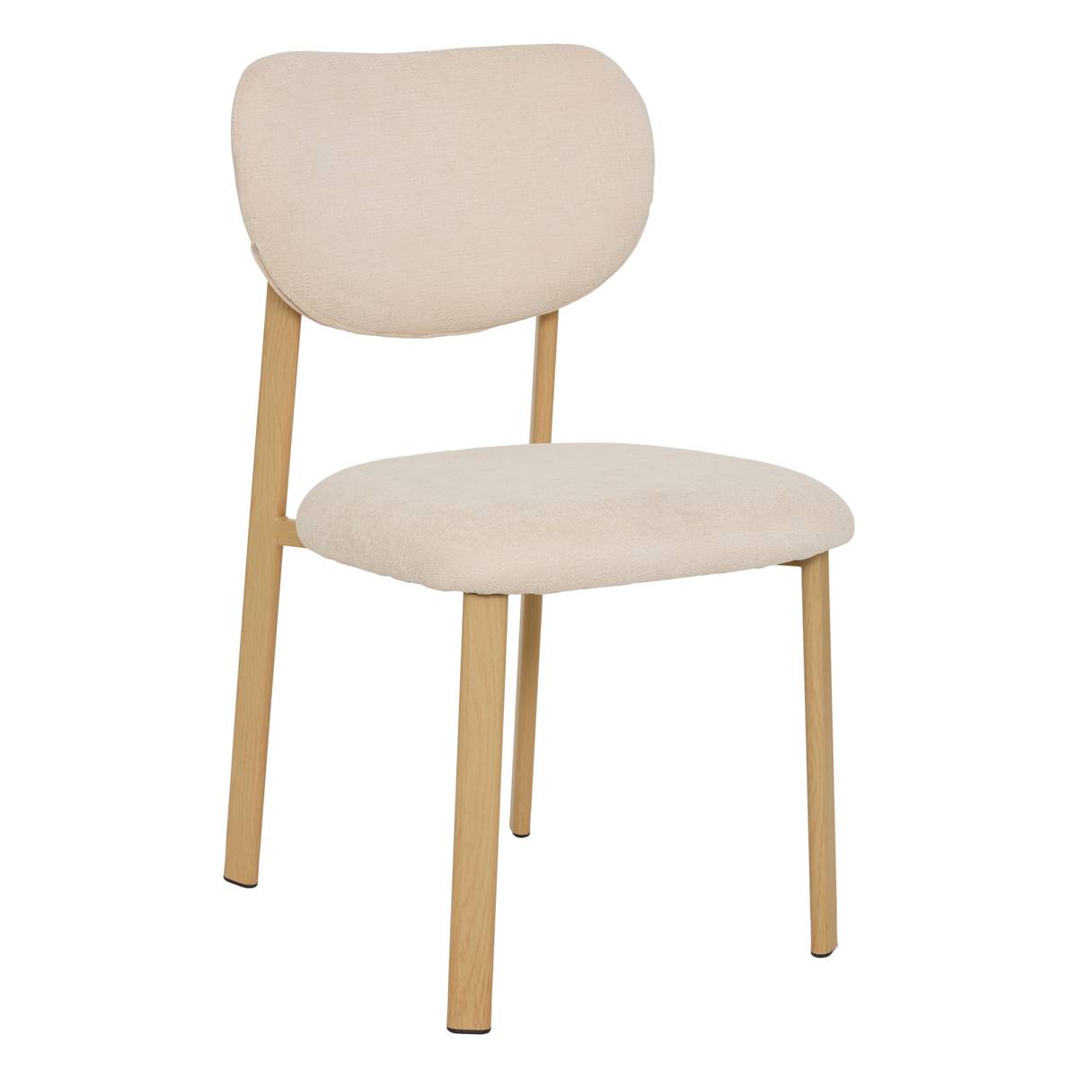 Set mit 2 St&uuml;hlen "Decia" H.83 cm Ivoire