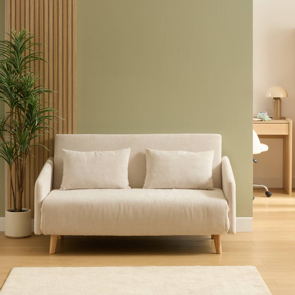Schlafsofa "Milo" 2 Plätze Beige