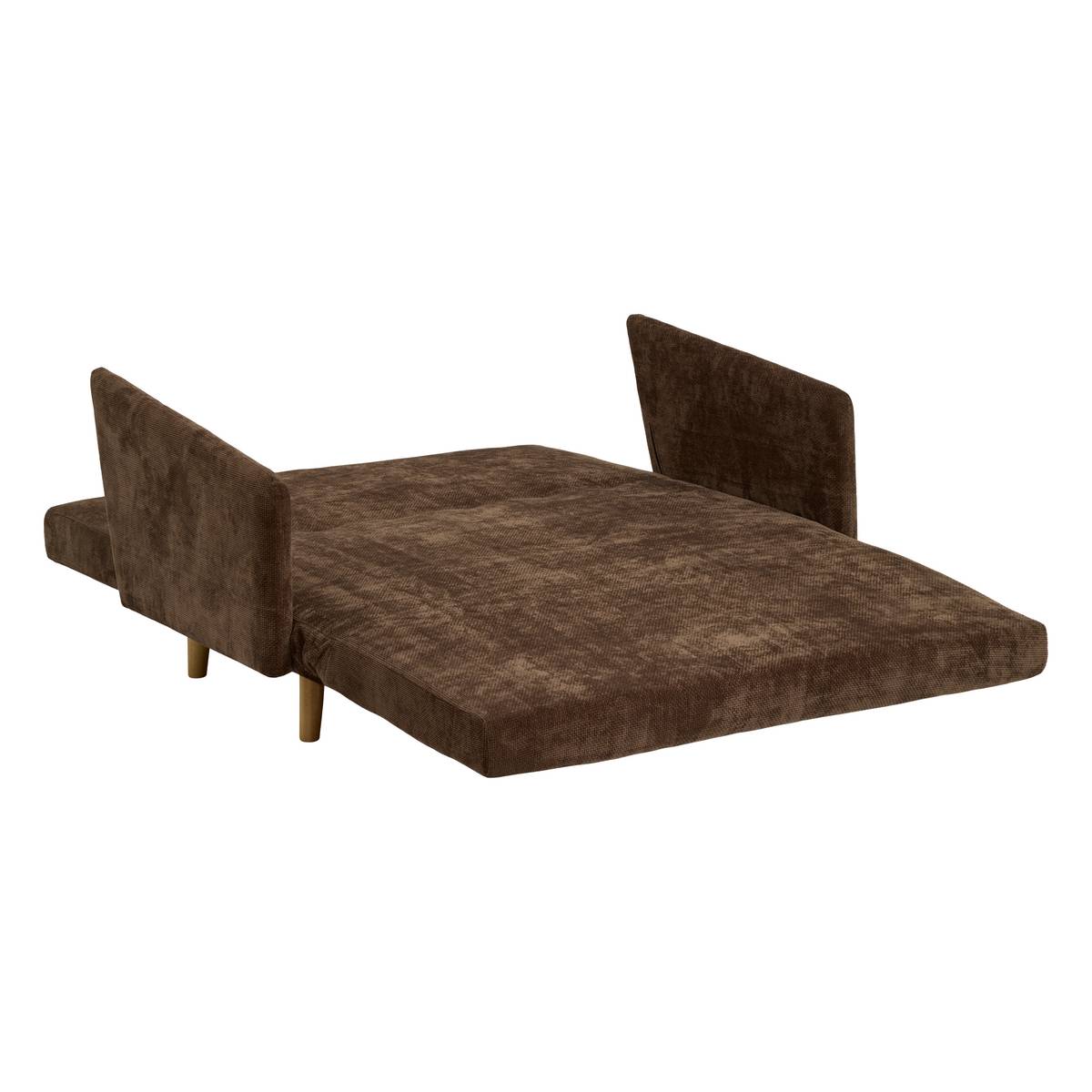 Schlafsofa "Milo" Tonka-Braun, 2-Sitzer Tonka-Braun