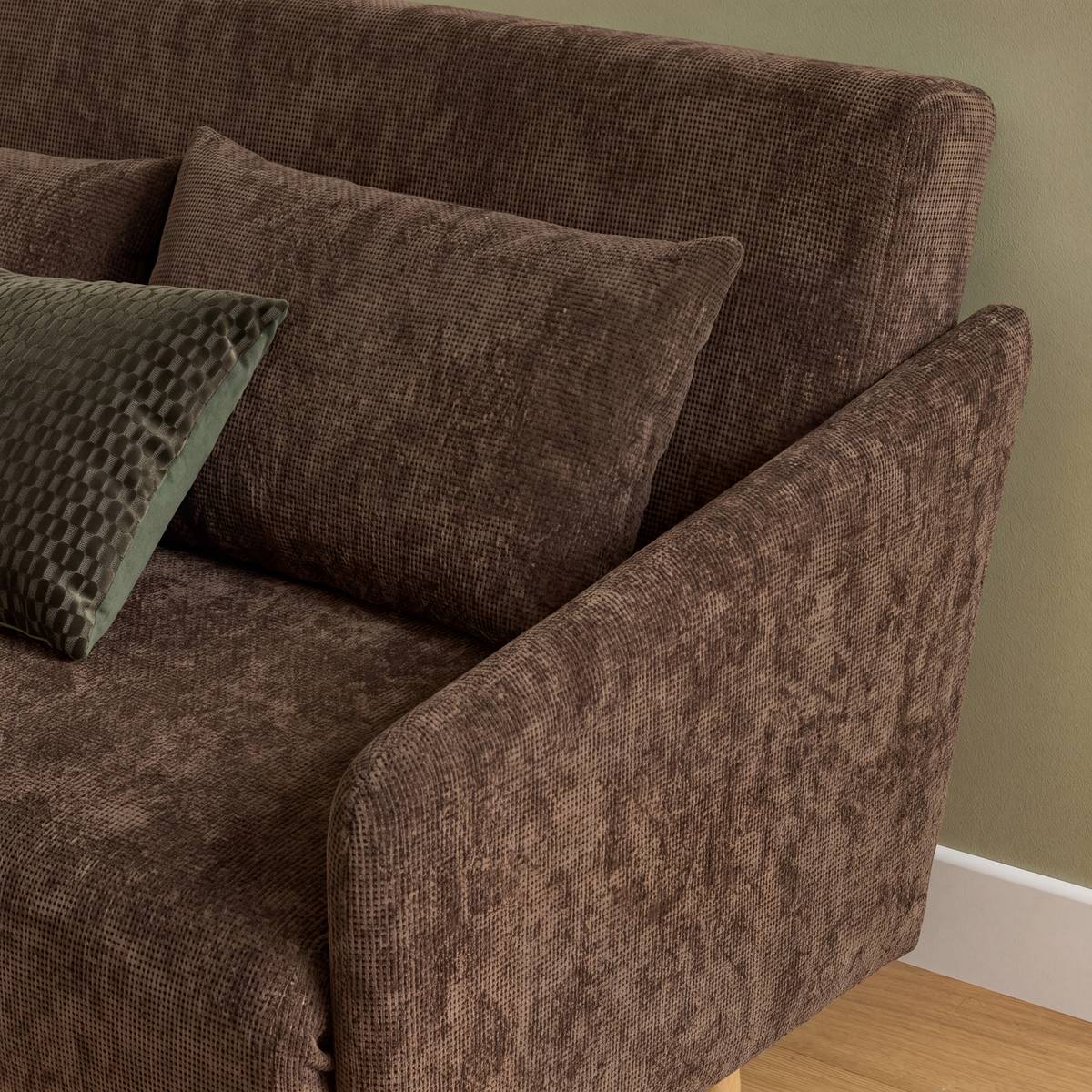 Schlafsofa "Milo" Tonka-Braun, 2-Sitzer Tonka-Braun