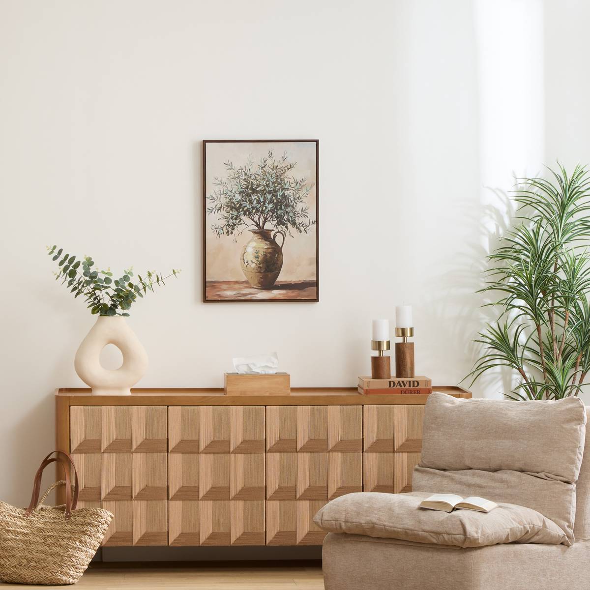 Gerahmte Leinwand "Olly" 50x70 cm, Mehrfarbig Mehrfarbig