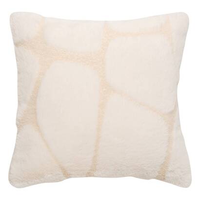 Kissen "boucly" beige leinen, 40x40 cm