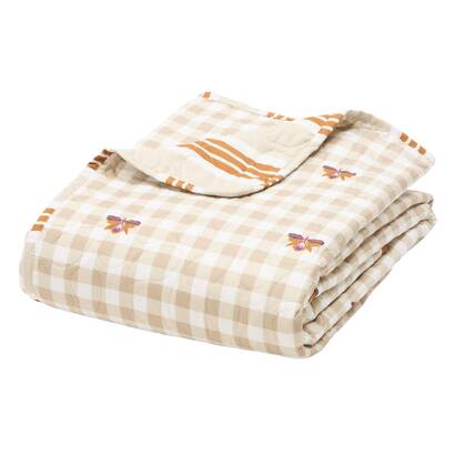 Tagesdecke "cole" beige leinen, 240x220 cm