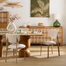 Set mit 2 St&uuml;hlen "Decia" H.83 cm Ivoire