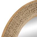 Spiegel "Nathan" Glas, Beige Schnur, D.90,5 cm String beige