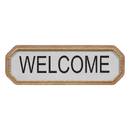 Wanddekoration "Welcome" Wei&szlig; Wei&szlig;