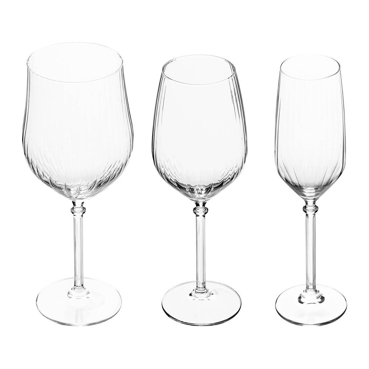 Set mit 12 Weingläsern "Elia" 530ml, Transparent Durchsichtig