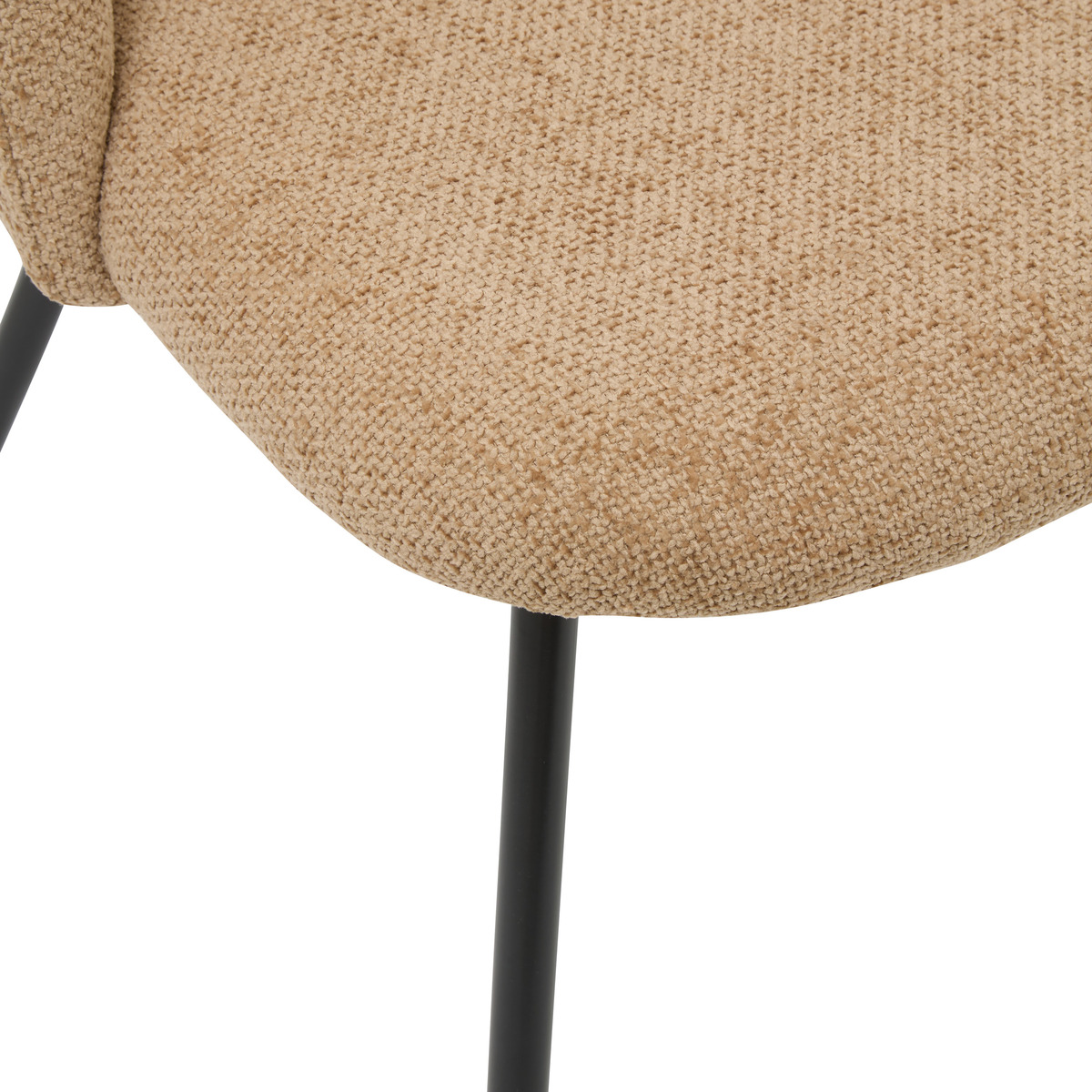4er-Set St&uuml;hle "Raven" Stahl, Creme Cremefarben