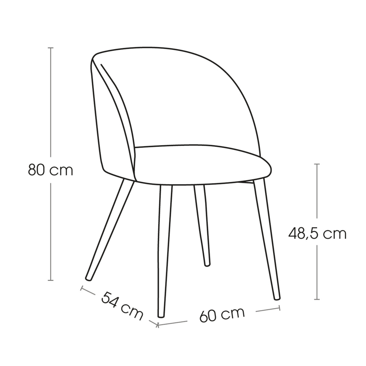 4er-Set St&uuml;hle "Celeste" Stahl, Bronze Bronze