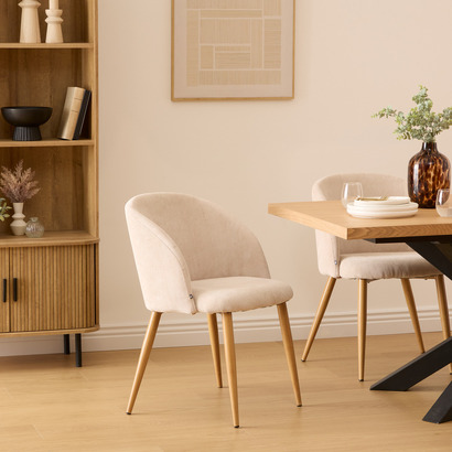 6er-set st&uuml;hle "celeste" stahl, beige