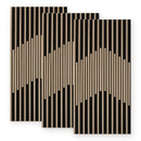 3er-Set dekorative Wandpaneele "Sylva" Beige, 120x60 cm Beige