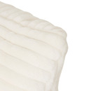 Set XL-Sessel und XL-Pouf "Muzi" Weiß Weiß