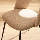 4er-Set St&uuml;hle "Raven" Stahl, Creme Cremefarben
