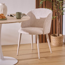 6er-Set St&uuml;hle "Celeste" Stahl, Beige Beige 2