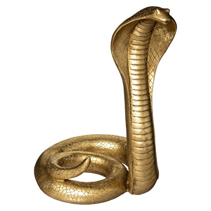 Kobra schlange gold, h.37 cm