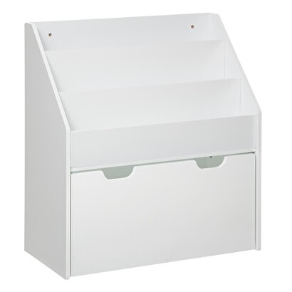 Kinderbibliothek auf rollen wei&szlig;, h.70 cm