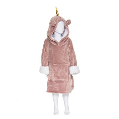 &Auml;rmeldecke "einhorn" rosa, 3 bis 10 jahre