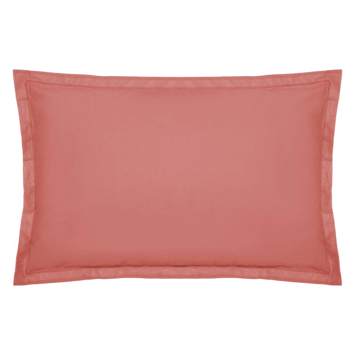 Kopfkissenbezug, Baumwolle Rosenrot, 50x70 cm Errötetes Rosa