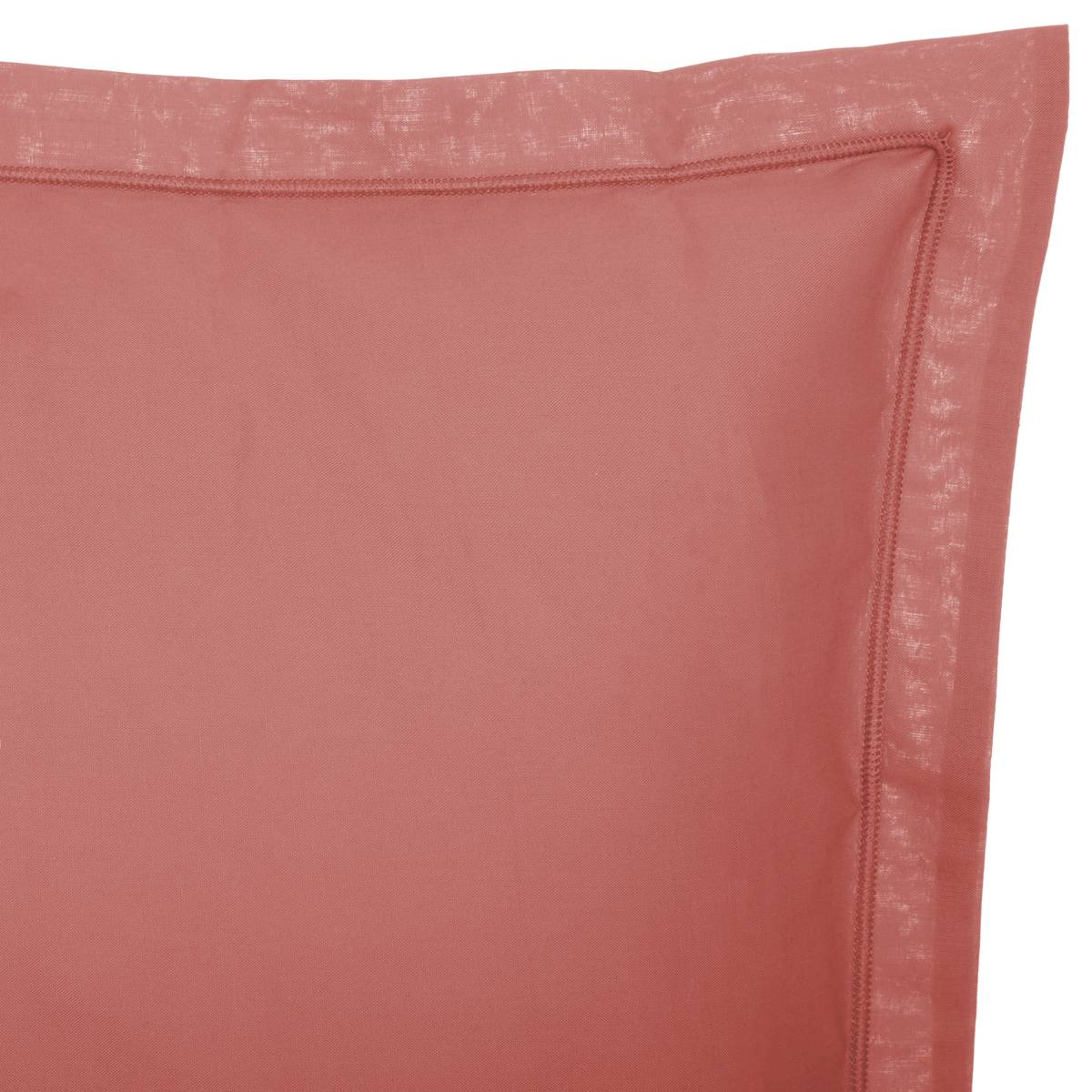 Kopfkissenbezug, Baumwolle Rosenrot, 50x70 cm Errötetes Rosa
