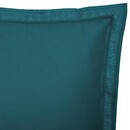 Kopfkissenbezug, Baumwolle Entenblau, 63x63 cm Entenblau