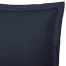 Kopfkissenbezug, Baumwolle Blau Tinte, 50x70 cm Tintenblau