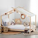 Kinderspielzeltbett "Ilan" Kiefer, Beige, 90x190 cm Beige