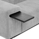 Cord-Sofa "Chris" 3 Pl&auml;tze, Grau Grau