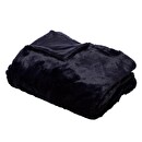 Kunstfellplaid Tintenblau, 125x150 cm Tintenblau