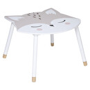 Kindertisch "Fuchs" Weiß, 62x64 cm Mehrfarbig