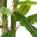 Riesige künstliche Bananenpflanze H.285 cm Grün