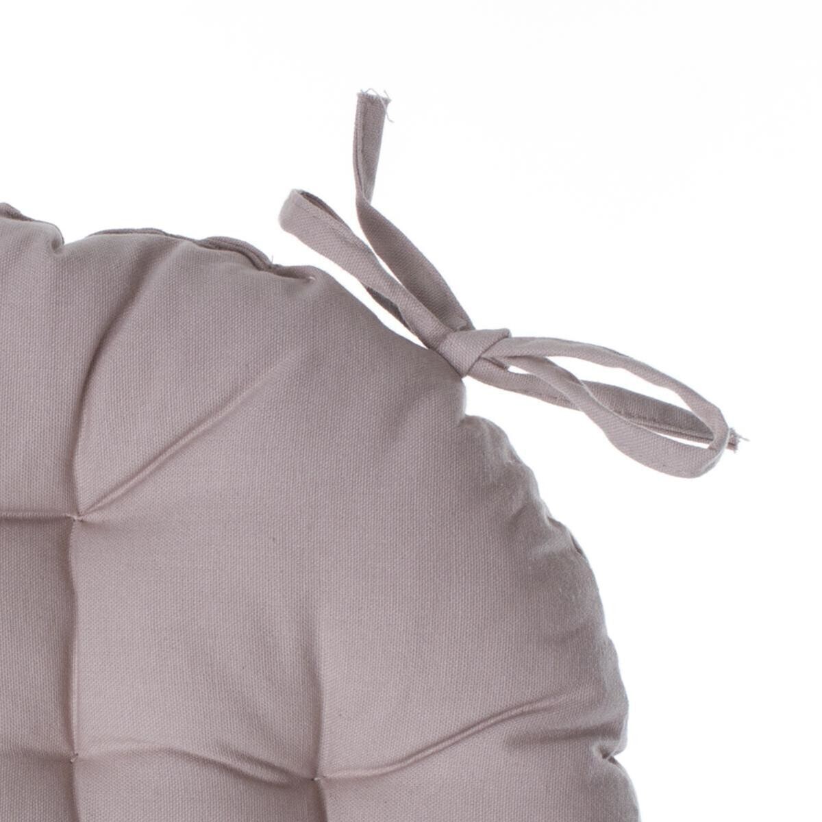 Runde Stuhlkissen Beige, Ø 38 cm Beige