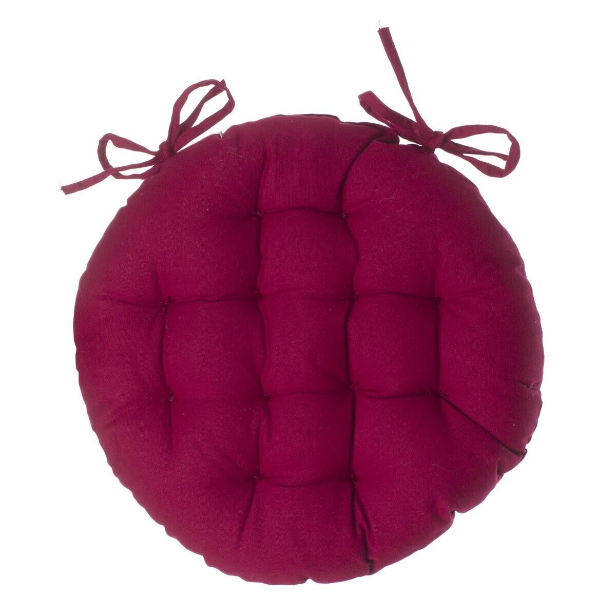 Runde Stuhlkissen Rot, D.38 cm Rot