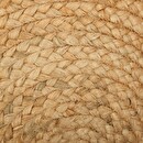 Ausgehöhlter Juteteppich D.120 cm Beige