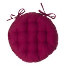Runde Stuhlkissen Rot, D.38 cm Rot