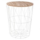 Beistelltisch "Kumi" Weiß, Ø 47 cm Weiß